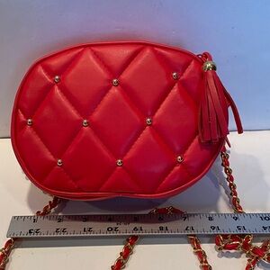 Vintage Y&S Red Quilted Crossbody or Shoulder Bag